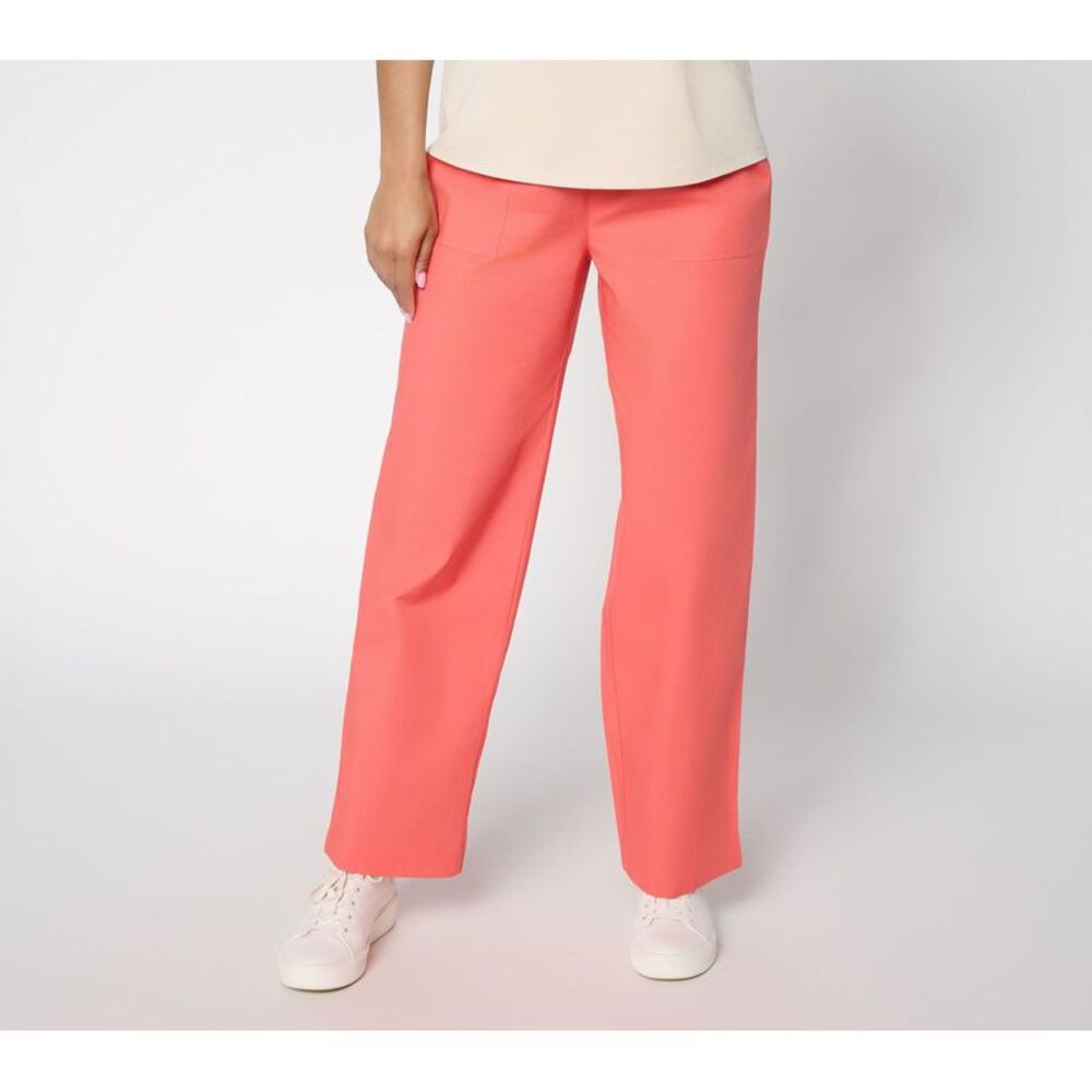 Denim & Co. Women's Petite Pants PS Make Your Selection: Poplin Pink A725161